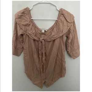 Tie front blouse